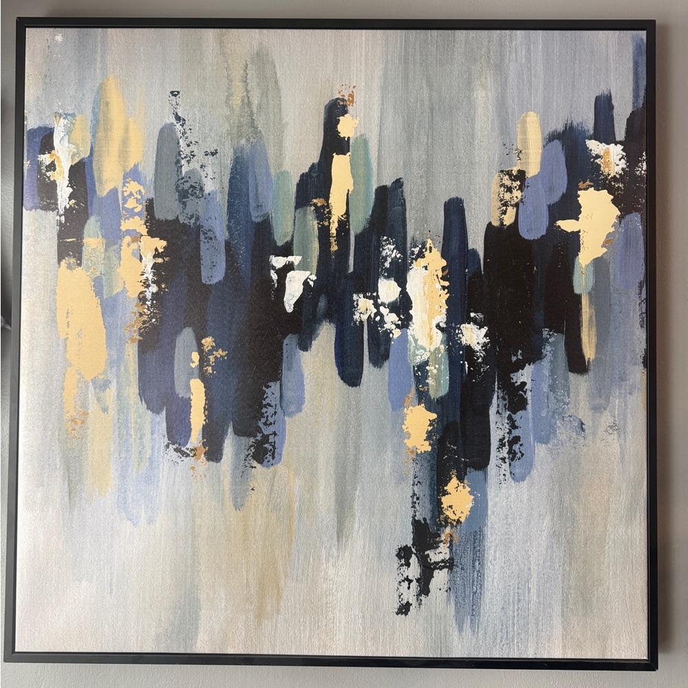 40x40 Print features an abstract Wall Art (Light in Chaos )